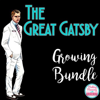 Preview of The Great Gatsby Growing Bundle