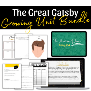 Preview of The Great Gatsby Growing Unit Bundle