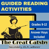 The Great Gatsby Guided Reading and Annotation Activities 
