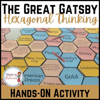 Preview of The Great Gatsby Hexagonal Thinking Activity
