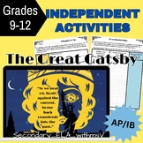 The Great Gatsby Independent Reading and Homework Journal AP IB
