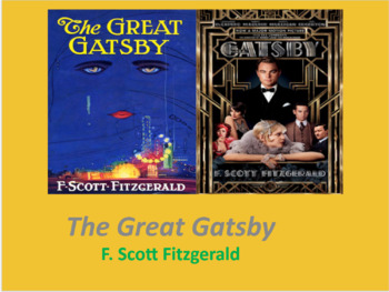 Preview of The Great Gatsby: Introduction PowerPoint