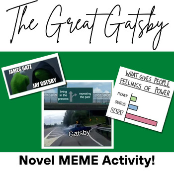 Preview of The Great Gatsby MEME Activity!