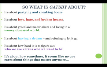 Theme Of Modernism In The Great Gatsby