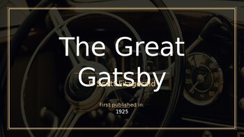 Preview of The Great Gatsby PowerPoint