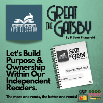 Preview of The Great Gatsby | Quick Novel Study | Independent, Small Group, Whole Class