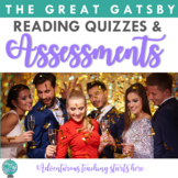 The Great Gatsby:  Quizzes and Final Assessments {EDITABLE)