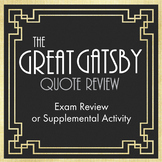 The Great Gatsby Quote Race – Great End-of-Unit Activity, 