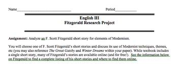 the great gatsby research essay