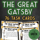 The Great Gatsby Task Cards: Discussion Questions, Quizzes