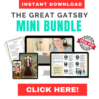 Preview of The Great Gatsby Teachers Resources Mini Bundle: 6 Product - Amazing Value!!