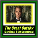 The Great Gatsby Test Bank 100 Questions!