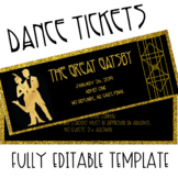 The Great Gatsby Dance Ticket Template