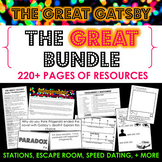 The Great Gatsby Unit Bundle -Engaging Novel Study - Stations, Activities & More