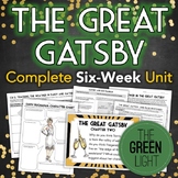 The Great Gatsby Unit Plan: Quizzes, Worksheets, Activities, Projects, Task Card