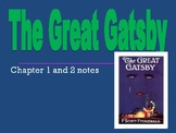 The Great Gatsby - introduction to characters, setting, etc.