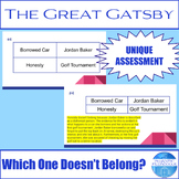 The Great Gatsby: Which One Doesn’t Belong? Compatible wit
