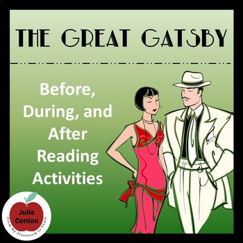 Preview of The Great Gatsby--Before, During, and After Reading Activities