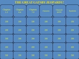 The Great Gatsby by Scott F. Fitzgerald PowerPoint Jeopardy Game