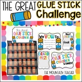 The Great Glue Stick Challenge Editable Bulletin Board or 