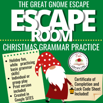 Preview of The Great Gnome Christmas Digital Escape Room