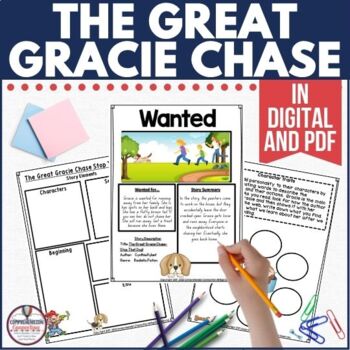 Preview of The Great Gracie Chase by Cynthia Rylant Activities in Digital and PDF