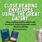 The Great Great Gatsby: Close Reading Envelope Activity