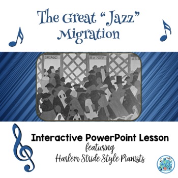 Preview of The Great "Jazz" Migration and Harlem Stride-Style Piano PowerPoint