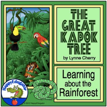Preview of The Great Kapok Tree Rainforest Unit Resources with Easel Activities
