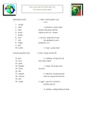 The Great Kapok Tree Spelling/Vocabulary List Activities R