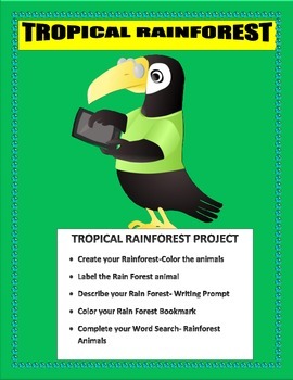 Preview of The Great Kapok Tree- The Rain Forest Animal Project-K-3-Earth Day