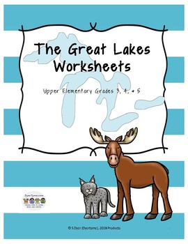 Preview of The Great Lakes Worksheets
