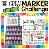 The Great Marker Challenge Editable