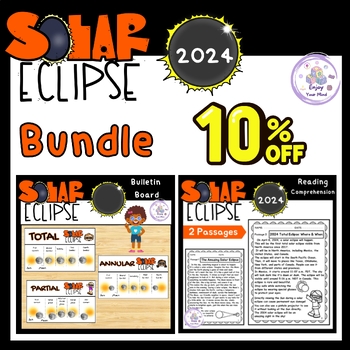 Preview of The Great North American Solar Eclipse 2024:Reading comprehension+Bulletin Board