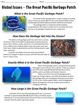 Preview of The Great Pacific Garbage Patch - Global Issues - Ocean Pollution