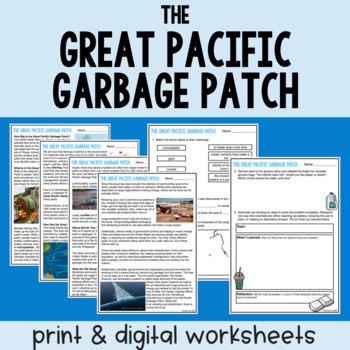 Preview of The Great Pacific Garbage Patch Guided Reading