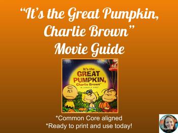 Preview of The Great Pumpkin, Charlie Brown Guide-Common Core Aligned for Middle School
