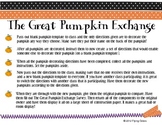 The Great Pumpkin Exchange -Writing a Set of Directions -H