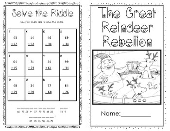 The Great Reindeer Rebellion Activies - Math, Reading, and Writing by ...