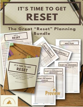 Preview of The Great Reset Planning Bundle | Organizing | Cleaning | Goal Setting