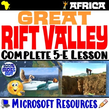 Preview of The Great Rift Valley in Africa 5-E Lesson | Causes and Effects | Microsoft
