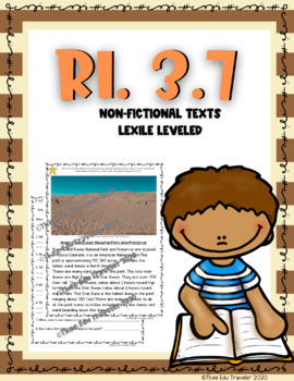Preview of RI.3.7 Use information gained from illustrations and the words/Non-Fiction