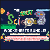 The Great Science Worksheets Bundle | High School & Grade 