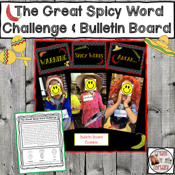 Preview of The Great Spicy Word Challenge & Bulletin Board