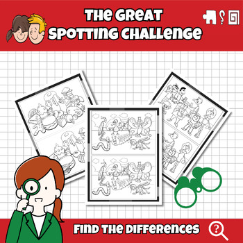 Preview of The Great Spotting Challenge: Find the Differences Activity/Sharpen Your Skills