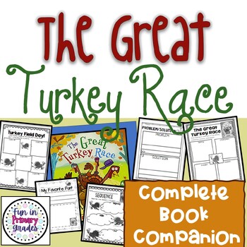Preview of The Great Turkey Race Book Companion and Activities