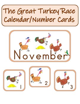 November Fall Leaves Calendar Numbers - Kinder Craze