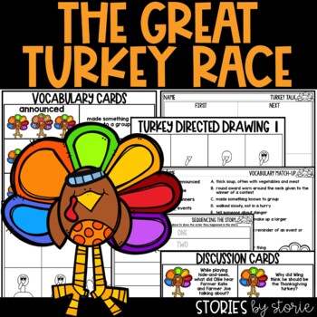 Preview of The Great Turkey Race Printable and Digital Activities
