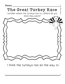 Preview of The Great Turkey Race Supplemental Worksheet