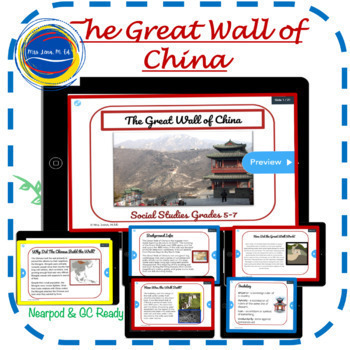 The Great Wall of China- Lesson Plan- Grades 5-7 by Mrs Lena | TpT